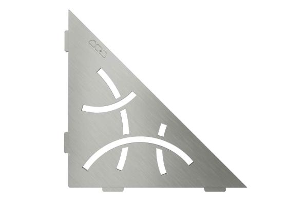 Schlüter Shelf E S1 Curve  210x210mm Edelstahl gebürstet